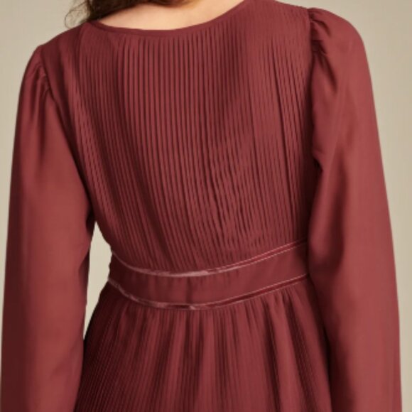 Lucky Brand Pleated Peplum Top L - Picture 7 of 10